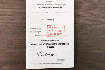 Voorbeeld internationaal rijbewijs 