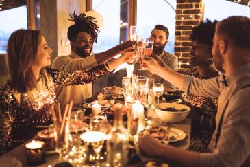 kerstpakket diner met vrienden