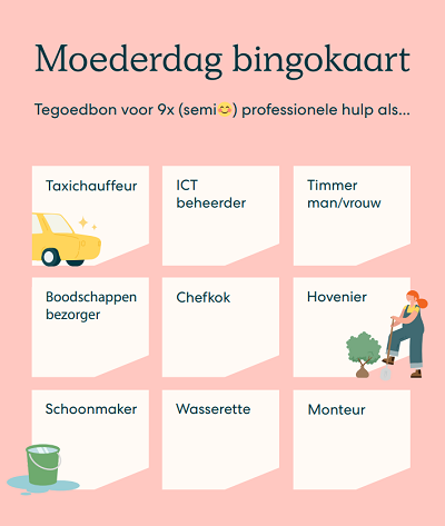 moederdag bingokaart