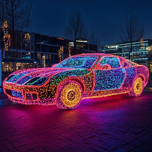 kerstlicht auto