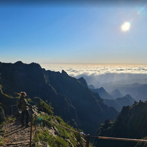 Wandelen in de prachtige bergen van Madeira