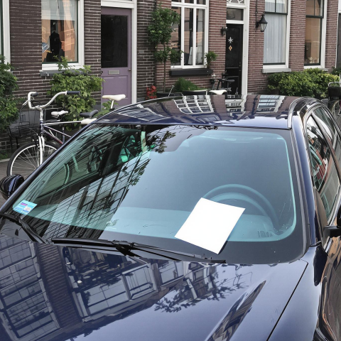 autoschade briefje achterlaten