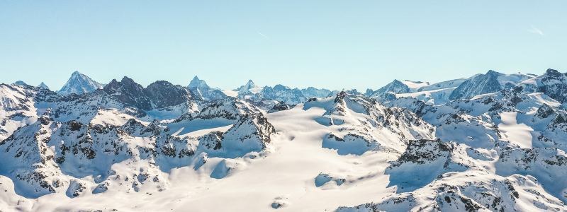wintersport berg met sneeuw